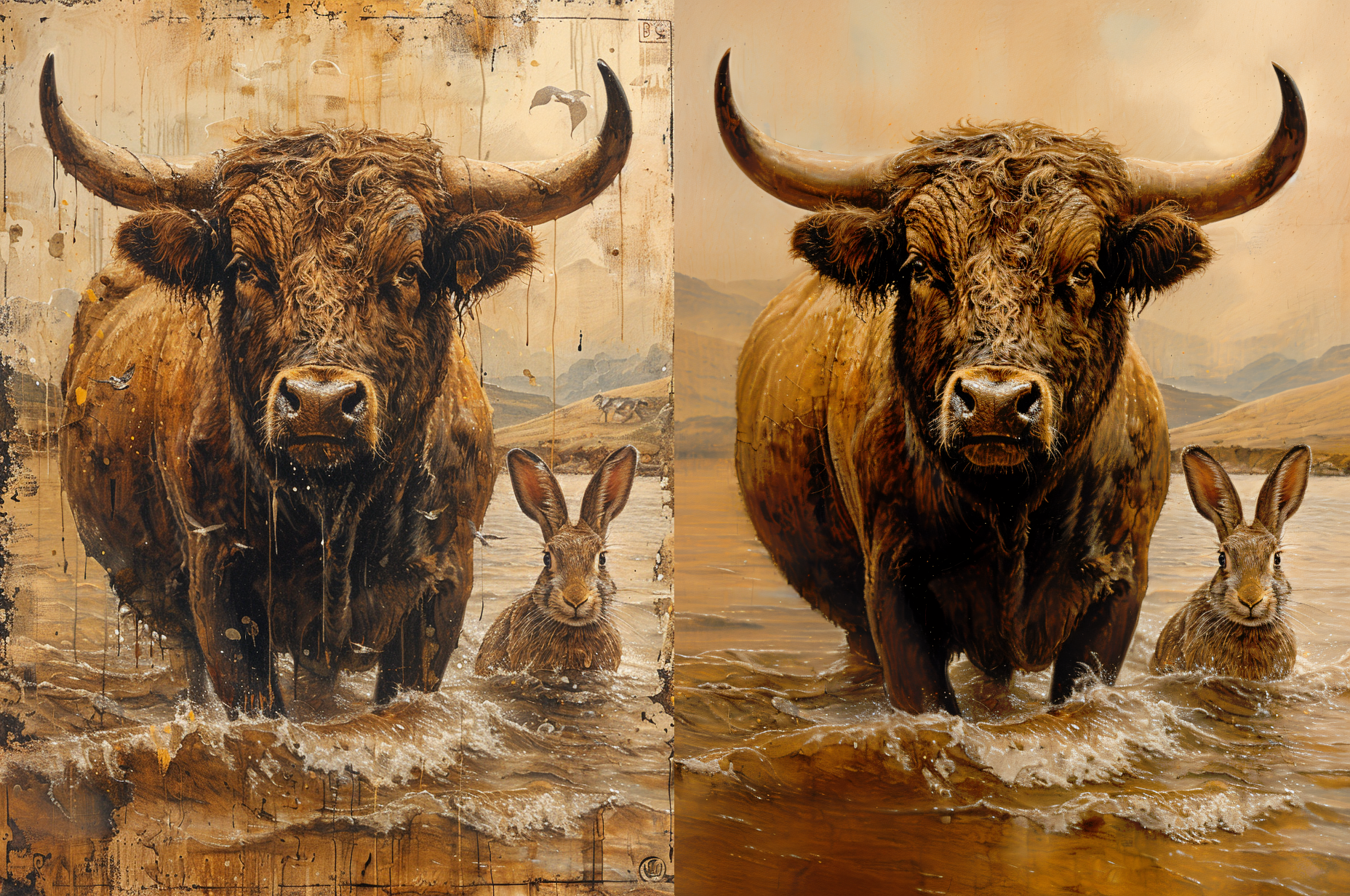 Bull and the Hare Artwork