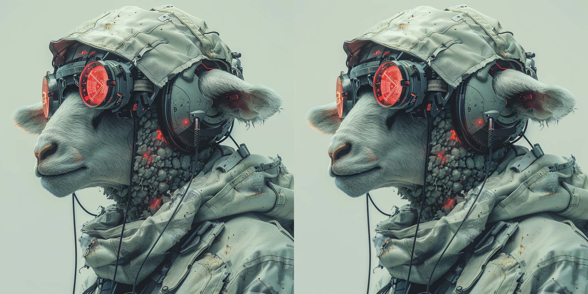 Cyberpunk Sheep Artwork