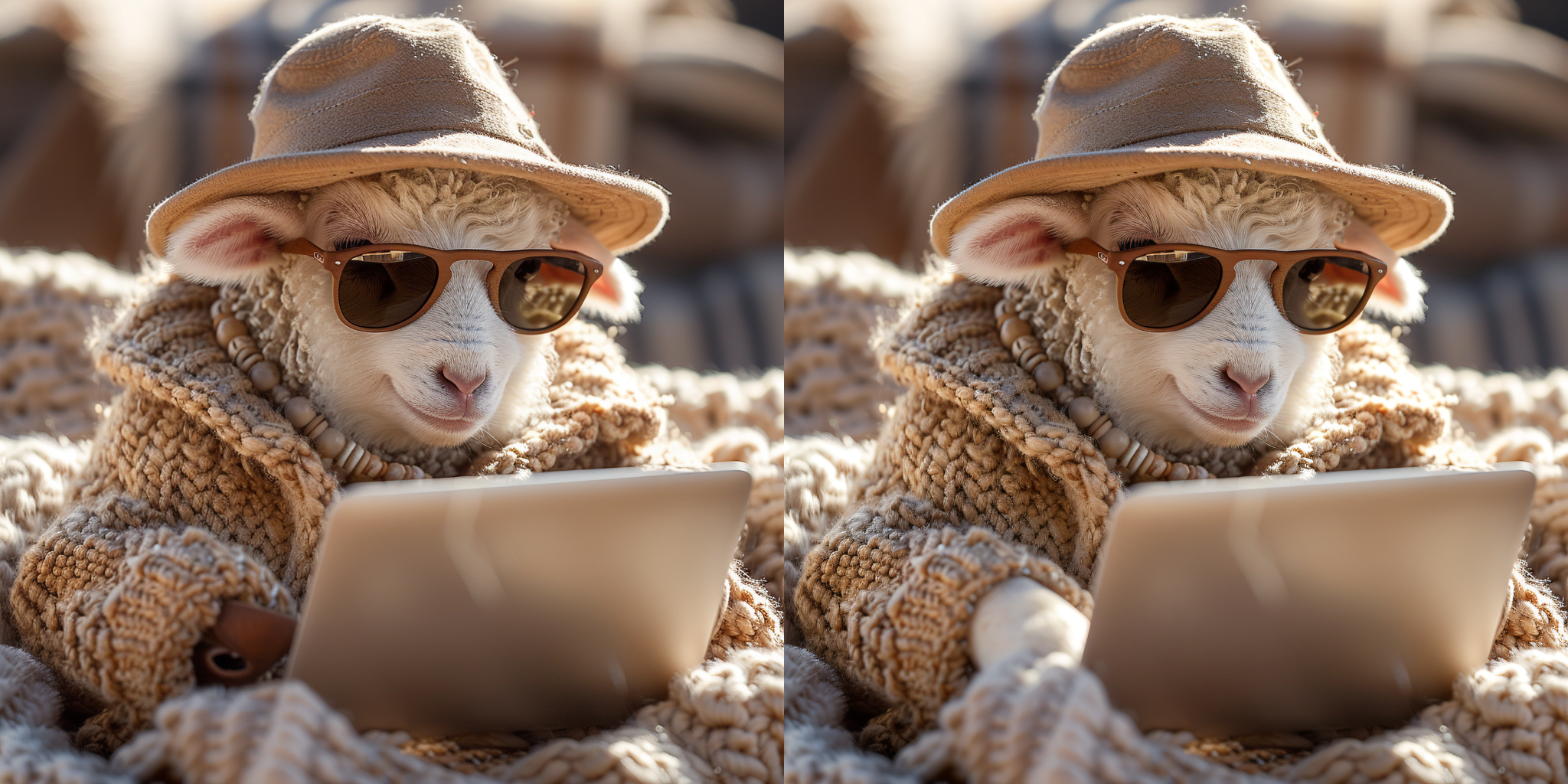 Digital Nomad Sheep Artwork