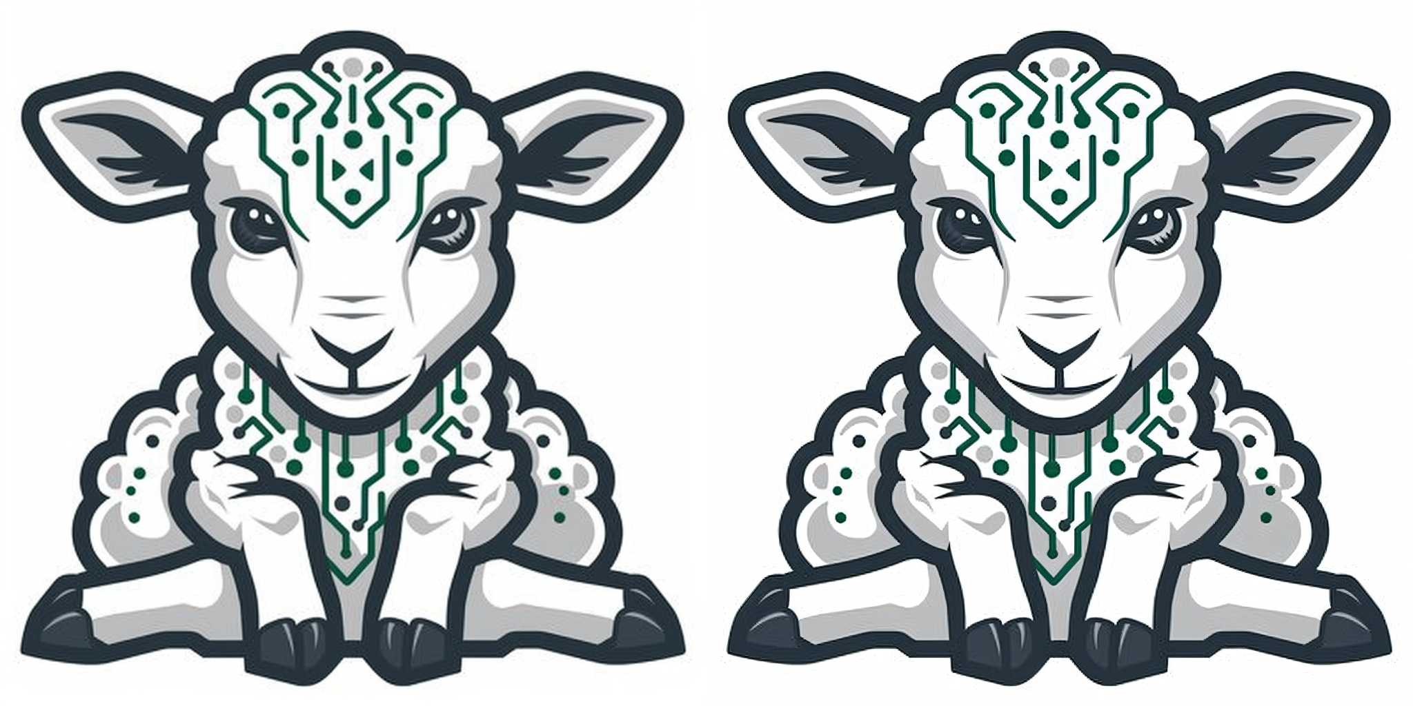Digital Sheep Artwork