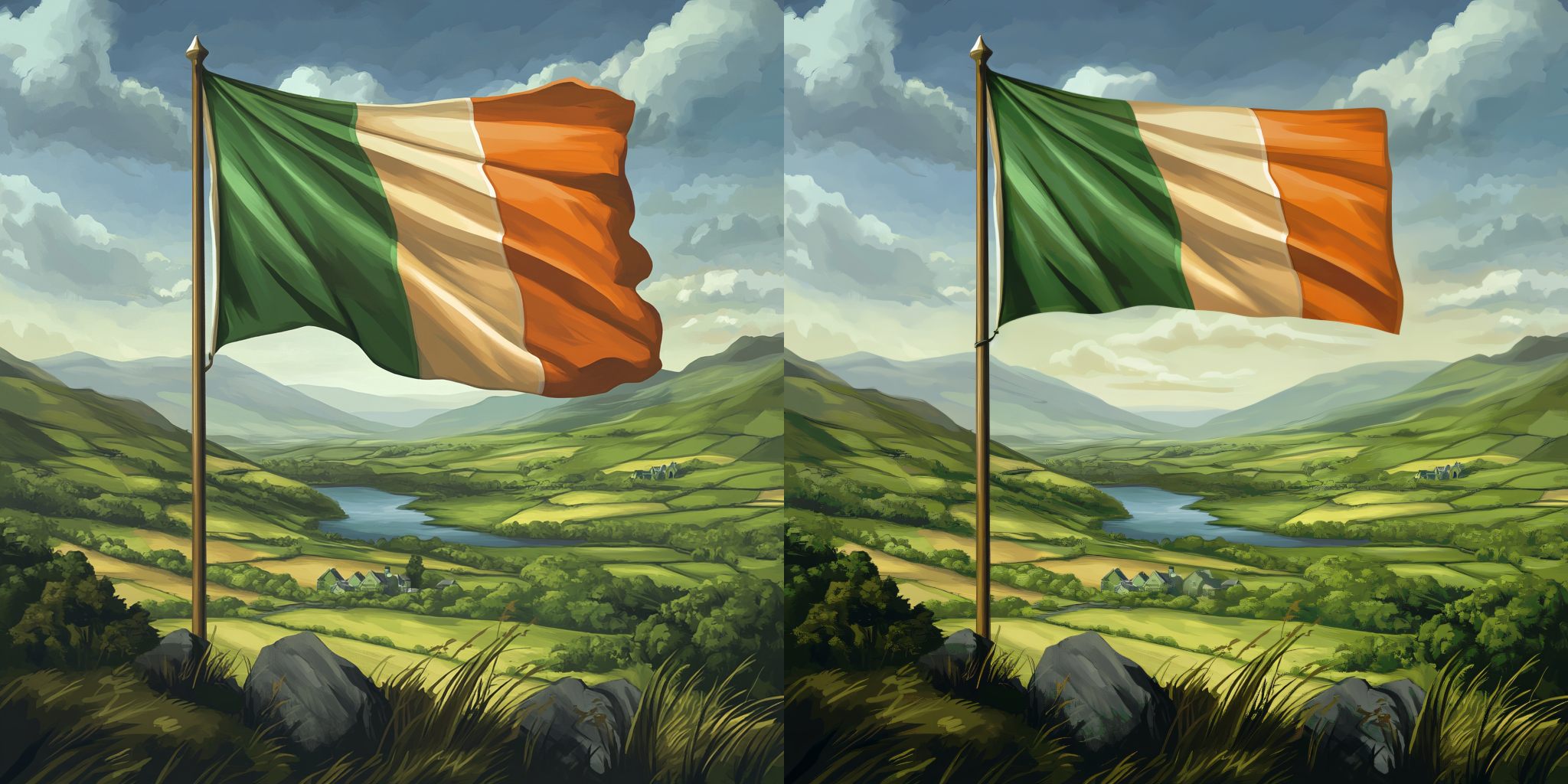 Irish Flag Artwork