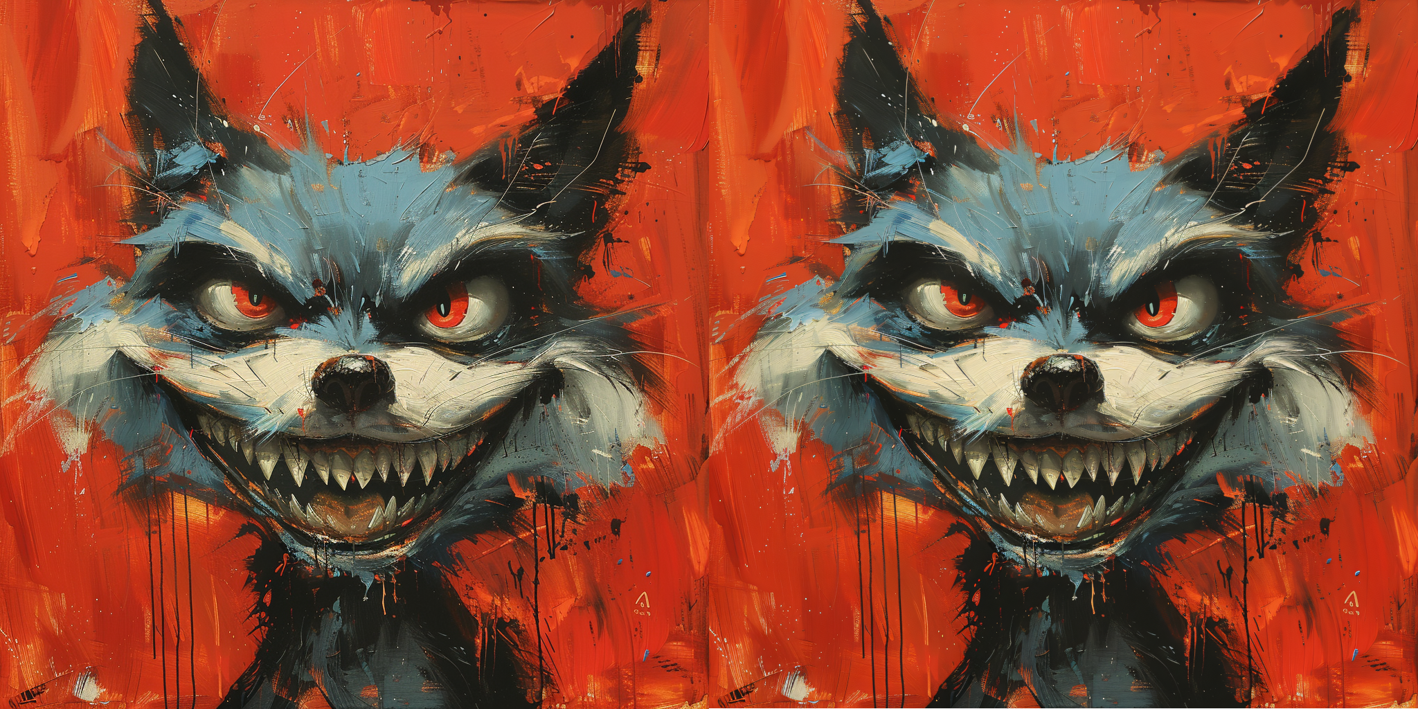 Psychopath Wolf Artwork