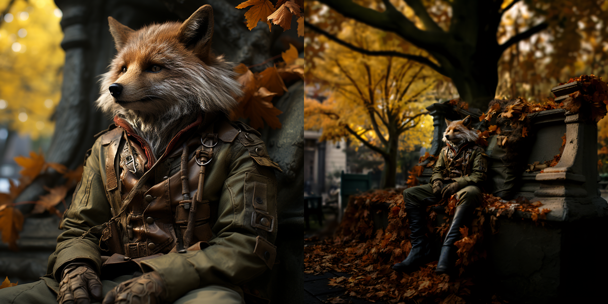  Humanoid Fox Robin Hood Artwork